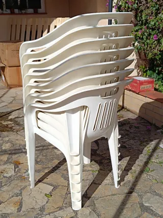 Sillas de plástico apilables para exterior