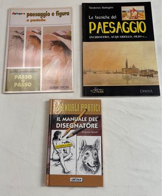 3 manuali pratici di disegno e pittura