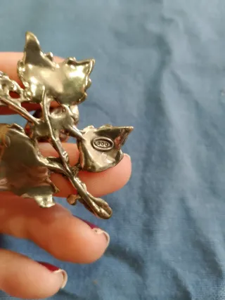 Fiore e Saxsofano Argento 800