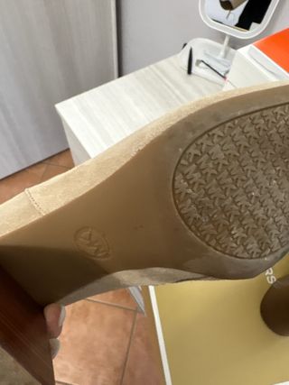 Stivaletti Michael Kors Beige/Marrone Tg 41