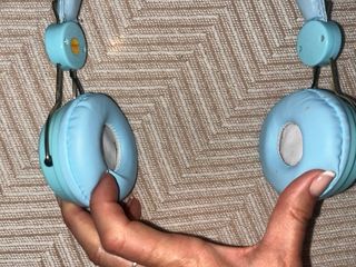 Auriculares Unicornio Azul y Dorado