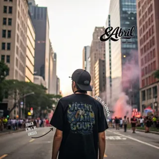 Camiseta Negra Vincent Van Gouff Talla S-2XL