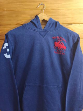 Sudadera Ralph Lauren Color Azul, Rojo y Blanco XS