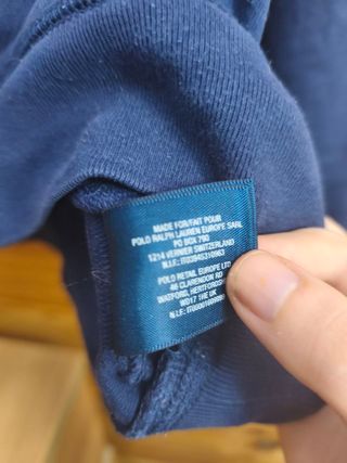 Sudadera Ralph Lauren Color Azul, Rojo y Blanco XS