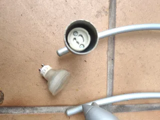 Lámparas de techo plateadas