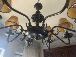 Lámpara de bronce vintage