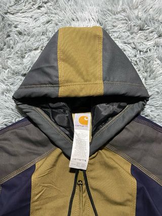 Chaqueta Carhartt Gris Marron Capucha M y2k Bomber