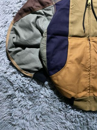Chaqueta Carhartt Gris Marron Capucha M y2k Bomber