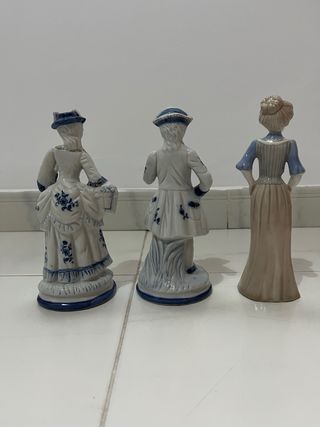 3 Figuras Porcelana Época