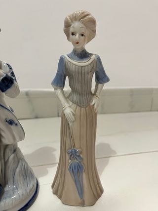 3 Figuras Porcelana Época
