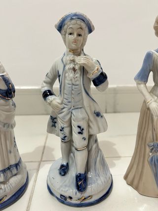 3 Figuras Porcelana Época
