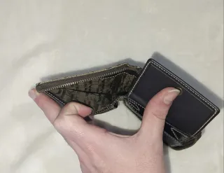 Monedero/billetero Carolina Herrera Beige y Marrón