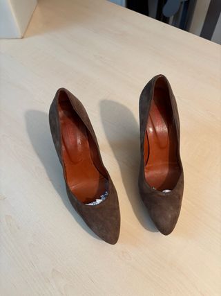 Zapatos de salon de ante