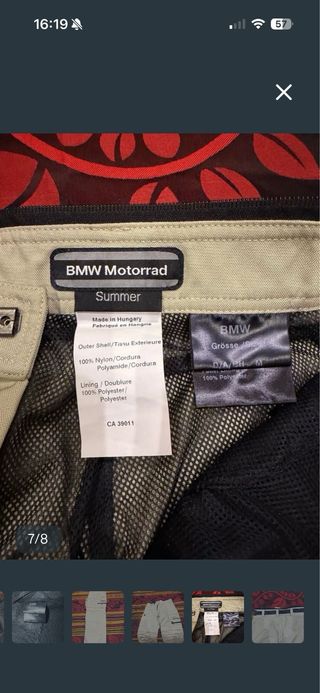 Pantalón BMW Summer Beige talla M