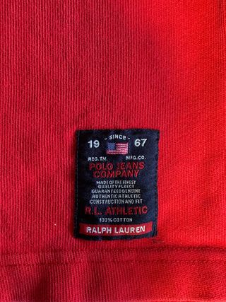 Felpa Polo Jeans Co. Rossa