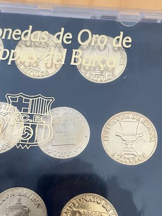 Monedas Oro FC Barcelona Colección