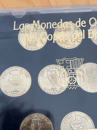 Monedas Oro FC Barcelona Colección
