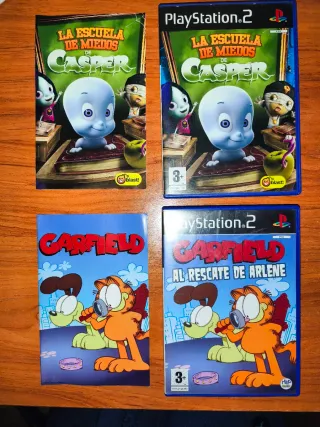 Lote PS2: Casper y Garfield (2 juegos)