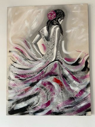 Cuadro Flamenca Multicolor, gran belleza estética.