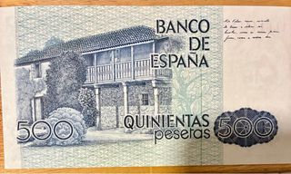 Billete 500 Pesetas Rosalía de Castro 1979