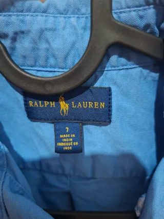 Camisa Ralph Lauren Talla 7 Azul