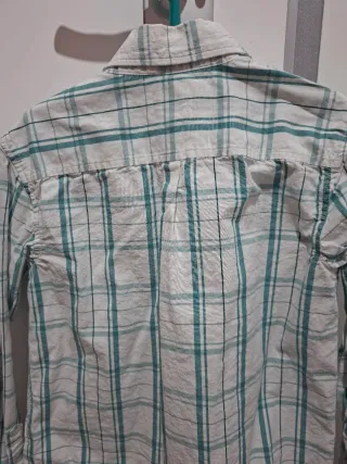 Camisa GOCCO cuadros verde 6 años ( da poca talla)
