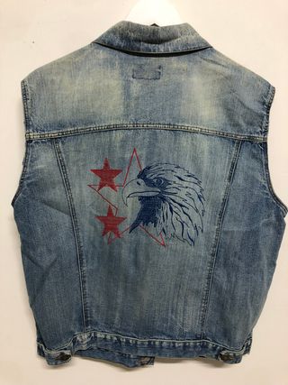 Gilet jeans KPALM M Vintage Y2K Old Money