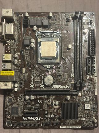 Placa Base ASRock H81M-DGS + Intel i3 4130