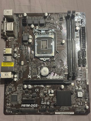 Placa Base ASRock H81M-DGS + Intel i3 4130