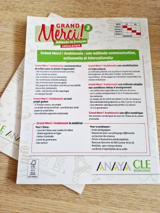 Grand Merci 2! Méthode de franÇais. Andalousie....