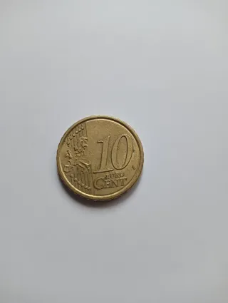#2/0001- Moneda 10 céntimos Italia 2019, con error