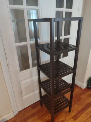 Estantería Ikea 5 baldas madera oscura