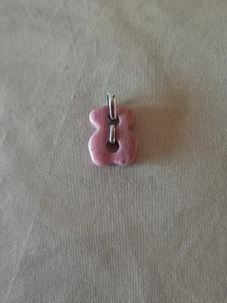 Colgante Tous Plata y Piedra Rosa