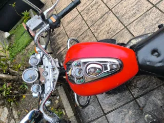 Moto Chopper 125cc Roja y Negra