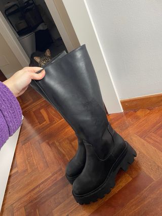 Botas altas negras plataforma