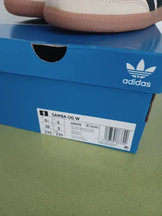 Adidas Samba OG W Beige/Negras Talla 38