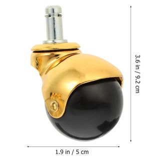 LIFKOME 4 piezas ruedas giratorias doradas ruedas