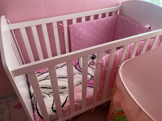 Cuna Miluna blanca con osito