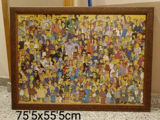 Cuadro Puzzle Los Simpsons