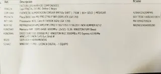 Ordenador torre de sobremesa potente