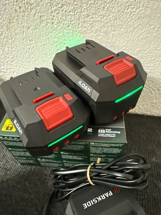 Cargador Doble Batería Parkside 20V