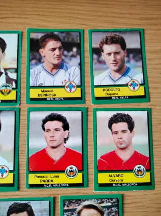 Panini Fútbol 90 - 11 cromos distintos sin pegar