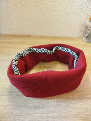 Bufanda cuello reversible blanco y negro