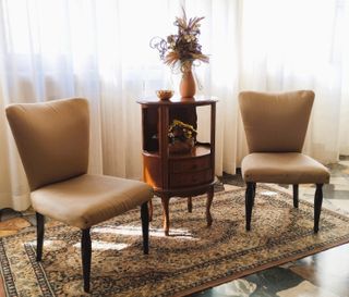 Poltrone poltroncine stile antico anni '50 tessuto