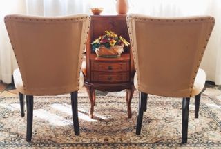 Poltrone poltroncine stile antico anni '50 tessuto