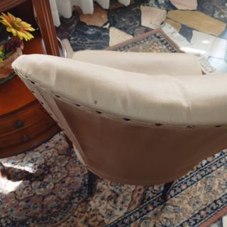 Poltrone poltroncine stile antico anni '50 tessuto