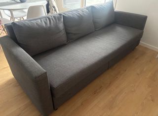 Sofá Cama 3 Plazas Gris Oscuro Friheten Ikea