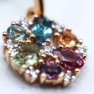 Pendientes RAINBOW Oro Amarillo Diamantes