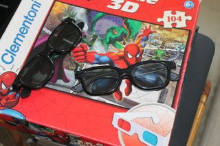 Puzzle scatola con pezzi