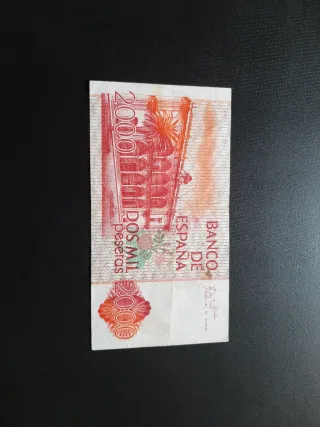 BILLETE DE 2000 PESETAS DE 1980